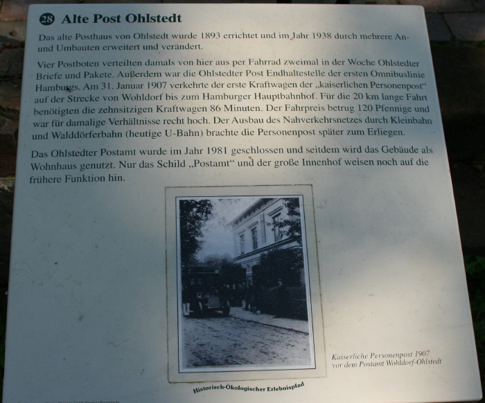 Tafel Alte Post Ohlstedt